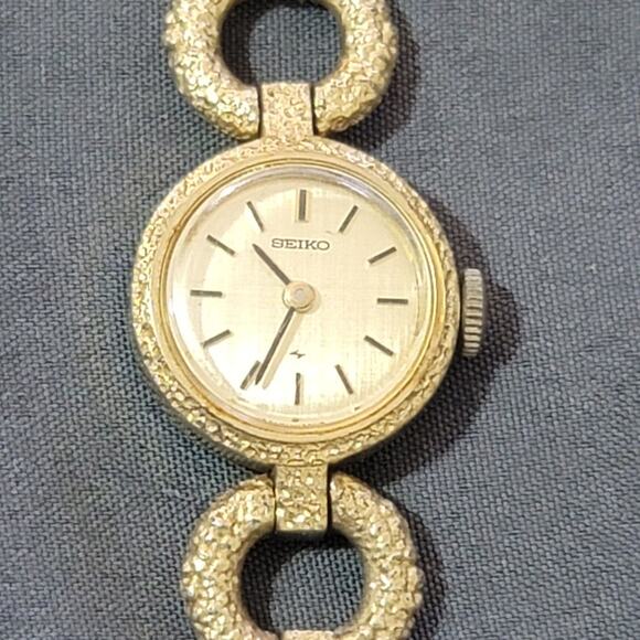 Vtg Seiko Gold Tone Automatic Wind-up Watch - Picture 5 of 11